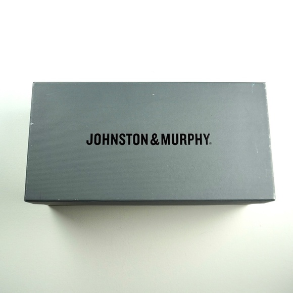 Johnston Murphy Men 10.5 Conard Mahogany Calf Skin Wingtip Oxford Shoes Cap Toe - Picture 4 of 16